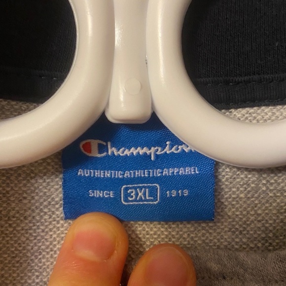 Champion Men's Zip Up Gray Sweater - Picture 3 of 5